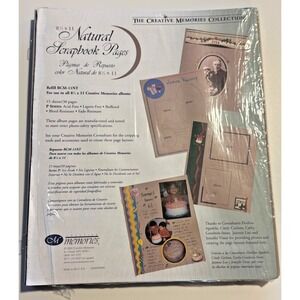 Creative Memories Scrapbook Pages 8.5x11" Refill RCM-11NT Natural 15 Sheets Open